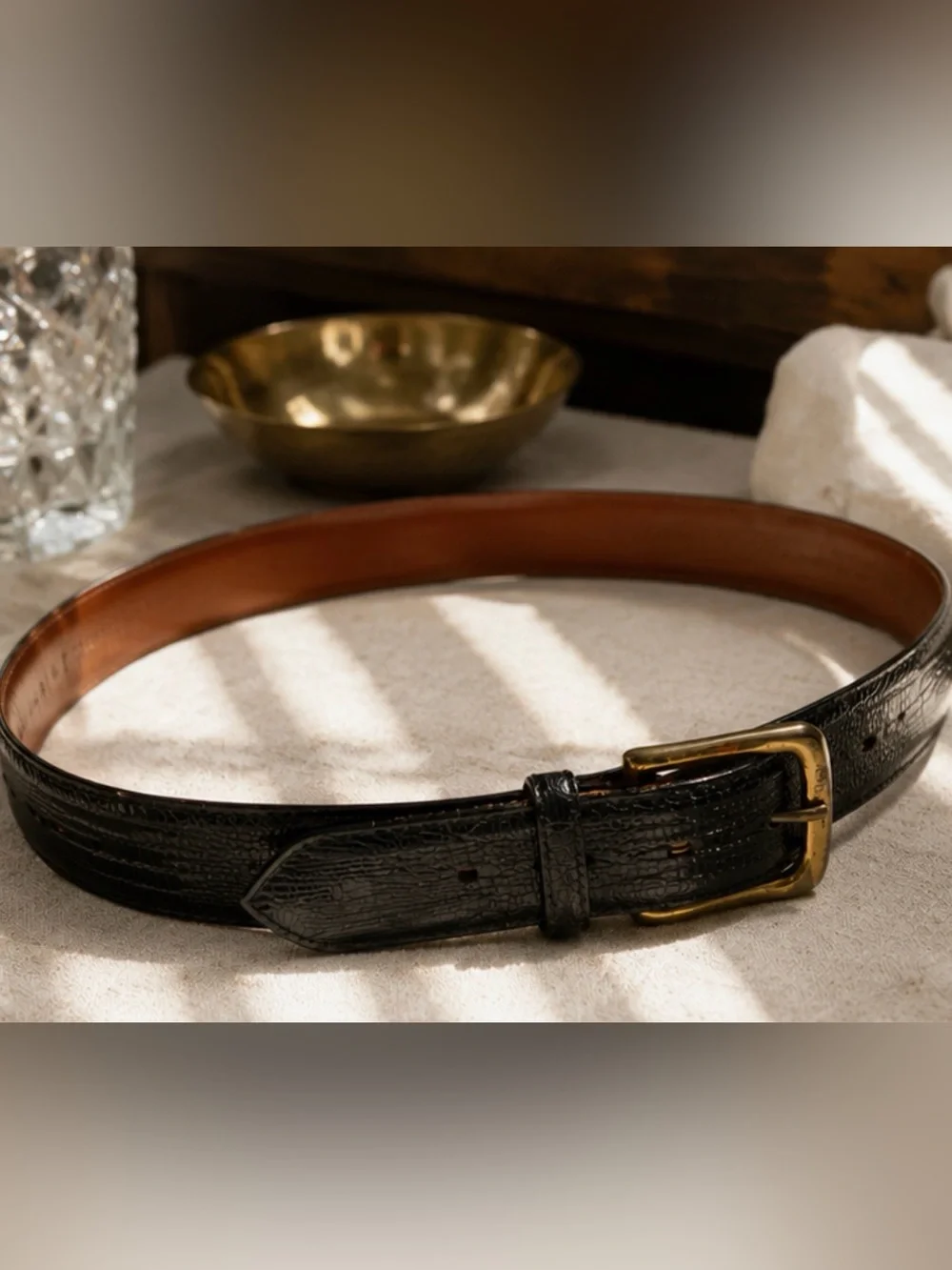 Vintage Ralph Lauren Genuine Lizard Belt Men’s/Unisex Size 36